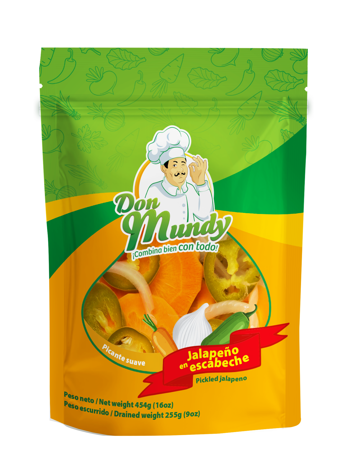 Chile jalapeño en escabeche Don Mundy